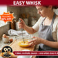 🔥 LAST DAY 50% OFF! ⏰ Stainless Steel Semi-Automatic Eggbeater Easy Whisk – No Wrist Pain, Bidirectional Spin & Cordless ✨