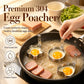 🥚🍳 Molde para Huevos de Acero Inoxidable 304 – Formas Divertidas para el Desayuno, Base Plana Antifugas y Diseño de Fácil Desmoldeo