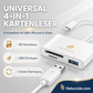 🛍️ 50% DESCUENTO – Lector de Tarjetas de Memoria 3 en 1 para Móvil y Tablet – USB-C, Lightning, USB-A – Plug & Play para iPhone, Android, PC y Mac 📱