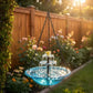 🔥💐 Oferta de primavera · ¡49 % DE DESCUENTO! 🐦 Fuente solar colgante en cascada para aves