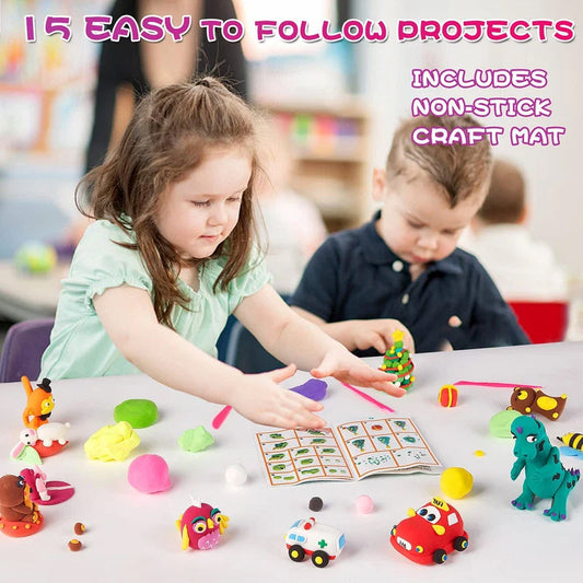 🎨 ¡COMPRA 2 Y LLEVA 1 GRATIS! 🎁 Arcilla Ultra Ligera 36 Colores – Segura· no tóxica y suave – Perfecta para la creatividad y manualidades de los niños 🌈
