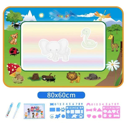 🎁 50% DE DESCUENTO – Alfombrilla Aqua Doodle para Niños – Pintura con Agua· Sin Manchas· Juguete Educativo
