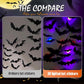 🦇 ¡50% DE DESCUENTO! 🎃 Murciélagos LED 3D Decoración Halloween – Luz Morada, Colgantes y Adhesivos para Pared – Ambiente Terrorífico para Casa y Fiesta 🌙