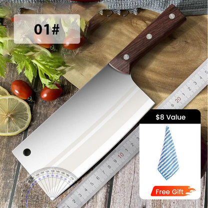 ✨ Cuchillo de Chef de Acero de Alto Carbono Forjado — Afilado, Duradero, Resistente al Óxido y Versátil para Cualquier Cocina! ✨