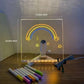 🎨 ¡50% DE DESCUENTO AHORA! ✨ Pizarra LED Luminosa – Incluye 7 rotuladores de colores, pantalla brillante y reutilizable – Perfecta para mensajes, recordatorios y diversión creativa 🖍️