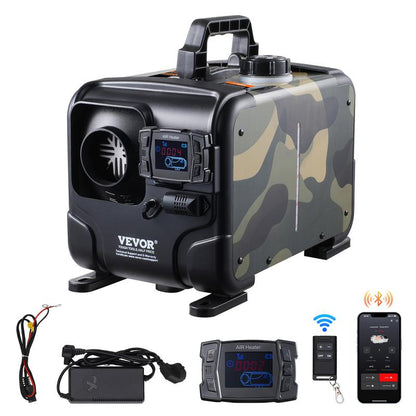 📢📢 ¡50% DE DESCUENTO!! ⏰ Calefactor Diésel 8kW 12V/24V Todo en Uno· Control Bluetooth· Mando a Distancia y Panel· Alarma CO· Calefacción Rápida 📢📢 ¡50% DE DESCUENTO!! ⏰