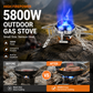 ⛺️¡Novedad de Verano!🔥50% DTO!!⏰ Quemador de Gas para Camping – 5800W, Ignición Piezoeléctrica, Resistente al Viento 🔥