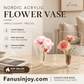 💐Compra 2 y lleva 1 gratis🎁 Florero Acrílico Transparente Estilo Nórdico | Elegante Soporte de Plantas para Escritorio y Decoración del Hogar | Centro de Mesa Moderno para Sala y Bodas