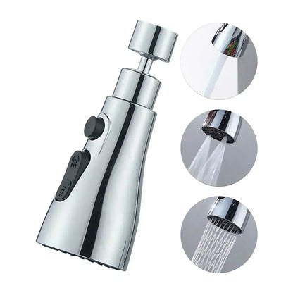 👍 Giro 360° – Cabezal de Grifo de Cocina con 3 Funciones💦🦷