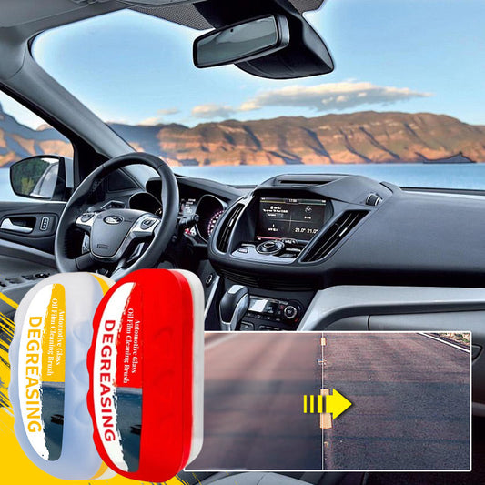 📢 ¡Compra 1 y recibe otro gratis! Cepillo limpiador de película grasa para cristales del coche