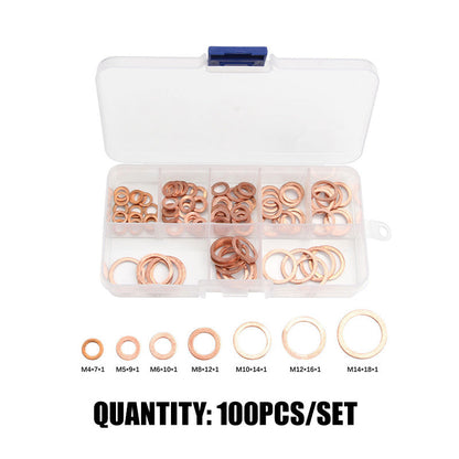 💿 Kit de Arandelas Planas de Cobre 100/200 uds