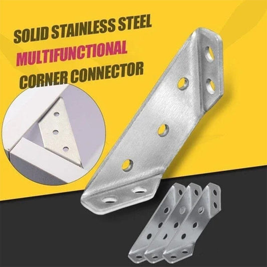 🔩 ¡50 % DE DESCUENTO! Escuadras de acero inoxidable para reforzar muebles y estanterías 🪑