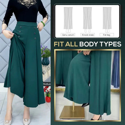 🔥 Exclusive 2026 Luxury Sale ✨ Pantalones de Pierna Ancha Plisados para Mujer – Frescos, Elegantes y Favorecedores