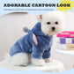 🐶 Sudadera azul con capucha para mascotas · diseño de dibujos animados