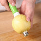 Descorazonador y pelador de fruta de acero inoxidable 2 en 1