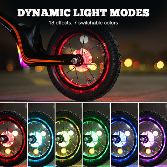 🌃🚴 ¡1 compra = 1 gratis! Luces Coloridas para Rueda de Bicicleta — Para noches geniales y mayor seguridad 🎉💡