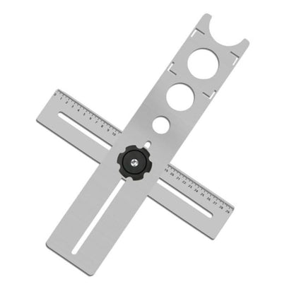 📐 Localizador de Agujeros Portátil para Azulejos de Cerámica – Acero Inoxidable, Ajustable 360° y Multiusos