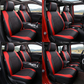 🚗✨ ¡50% DE DESCUENTO! Set de 9 piezas de fundas de asiento de coche de cuero – ajuste universal, transpirable y fácil de limpiar para un interior perfecto