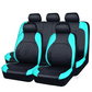 🚗✨ ¡50% DE DESCUENTO! Set de 9 piezas de fundas de asiento de coche de cuero – ajuste universal, transpirable y fácil de limpiar para un interior perfecto