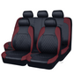 🚗✨ ¡50% DE DESCUENTO! Set de 9 piezas de fundas de asiento de coche de cuero – ajuste universal, transpirable y fácil de limpiar para un interior perfecto