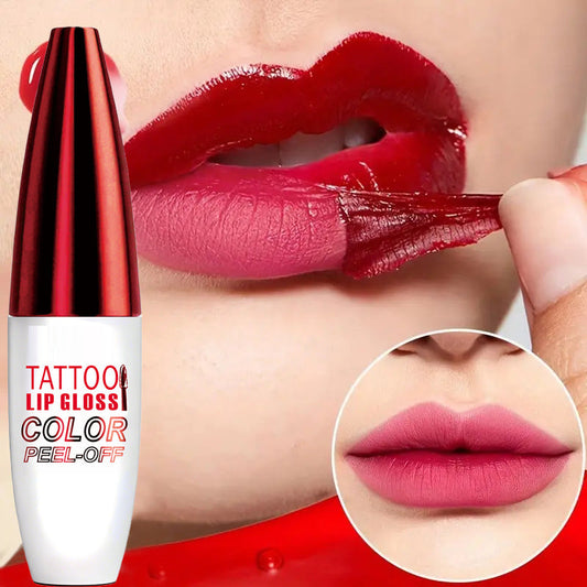 🔥¡Éxito de Ventas – 50% DE DESCUENTO🏆 Gloss Labial Removible, Impermeable y de Larga Duración