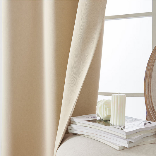 🪡 50% DESCUENTO! 🌙 Cortinas Opacas de Color Liso - Bloquea el 99% de la Luz, Ahorro Energetico y Perfectas para Dormitorio y Cine en Casa 🎦
