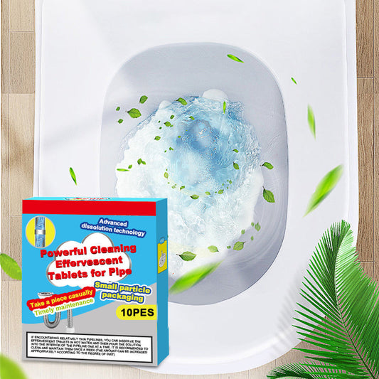 🔥 50% DESCUENTO ❤️ Tabletas Efervescentes para Limpiar Tu¾rias – Disuelven Rápidamente Atascos de Cabello y Grasa, Refrescan y Tienen Acción Antibacteriana – Para Fregadero, Inodoro y Desagüees.