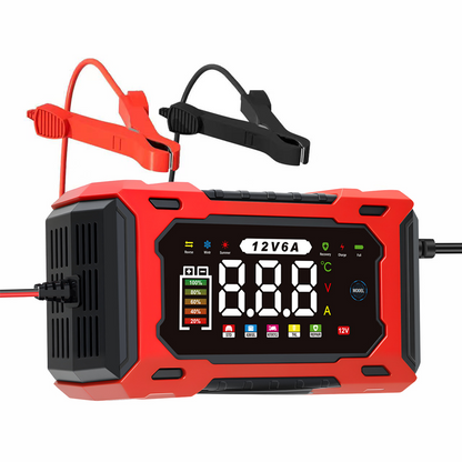 🔋 Cargador inteligente para baterías de coche de 12 V · Hasta 6 A · Modo de reparación por pulsos