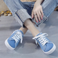 💟✨ ¡50% DESCUENTO POR TIEMPO LIMITADO! Zapatillas Mule de Tela Vaquera para Mujer – Diseño Sin Cordón, Suela con Plataforma y Estilo Casual Effortless
