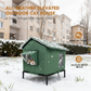 ⏳ ¡50% DE DESCUENTO por tiempo limitado! ⏰ Casa para Gatos Exterior Elevada para Todo Clima – Tela Oxford Impermeable· Forro Térmico de Aluminio y Diseño Plegable 🐈🏠🌧️