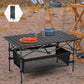 🏕️ ¡60% DESCUENTO! 🪑 Mesa de Camping Portátil – Plegable, Estable y de Montaje Rápido – Ideal para Camping, Picnic y Playa ☀️