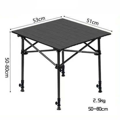 🏕️ ¡60% DESCUENTO! 🪑 Mesa de Camping Portátil – Plegable, Estable y de Montaje Rápido – Ideal para Camping, Picnic y Playa ☀️