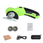 ✂️🔥 ¡50% DE DESCUENTO! Kit de Tijeras Eléctricas Inalámbricas Recargables y Portátiles para Tela – Corte Rápido, Batería USB y Hoja Afilada para Costura y Patchwork ✂️🧵