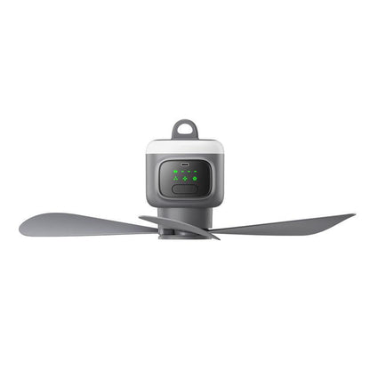 ¡Hasta un 50% de descuento! 🌀💡 Ventilador colgante con luz recargable – sin cable, práctico y perfecto para casa, camping y viajes 🏠 ⛺ ✨