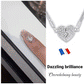 🎄 Oferta navideña 💕 Collar magnético con dije de corazón brillante