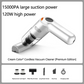 🚗 Aspiradora Inalámbrica para Coche 10000Pa 💨✨ – Motor 120W | Batería 4000mAh 30min | Filtro HEPA Lavable | Sin Cable 400g | 3 Ediciones | 50% DE DESCUENTO