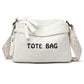👜 ¡OFERTA LIMITADA 50% OFF! ✨ Bolso Bandolera Vintage de Gran Capacidad para Mujer – Tela Acanalada, Multi-Cremallera, Correa Geométrica 🌿