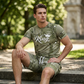 🎉 ¡TIEMPO LIMITADO 50% OFF! 👕 Conjunto de Camiseta y Shorts con Estampado Falso Denim para Hombre – ¡+33K Vendidos! Estampado Digital 3D y Comodidad Todo el Día 🧢