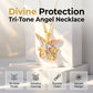 📢📢¡50% OFF!! ⏰Collar Colgante Ángel Guardián Tricolor🪷📿