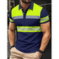 Camisa corta de manga corta reflectante de alta visibilidad para hombres