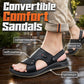Sandalias de cuero para hombre: chanclas de doble uso para la playa y el aire libre