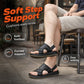Sandalias de cuero para hombre: chanclas de doble uso para la playa y el aire libre