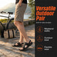 Sandalias de cuero para hombre: chanclas de doble uso para la playa y el aire libre