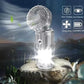 Linterna LED portátil para camping con ventilador