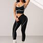 Conjunto de sujetador deportivo y leggings de gran elasticidad para mujer