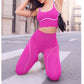 Conjunto de sujetador deportivo y leggings de gran elasticidad para mujer
