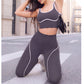 Conjunto de sujetador deportivo y leggings de gran elasticidad para mujer