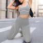 Conjunto de sujetador deportivo y leggings de gran elasticidad para mujer