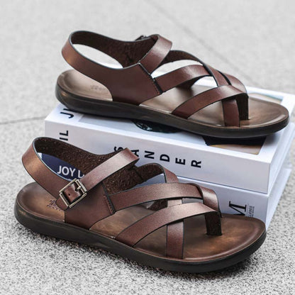 🌊Sandalias Romanas para Hombre - Suela Suave, Verano, Casual, Playa