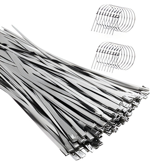 📢📢¡40% DE DESCUENTO! ⏰Bridas de Acero Inoxidable Autoblocantes de Alta Resistencia